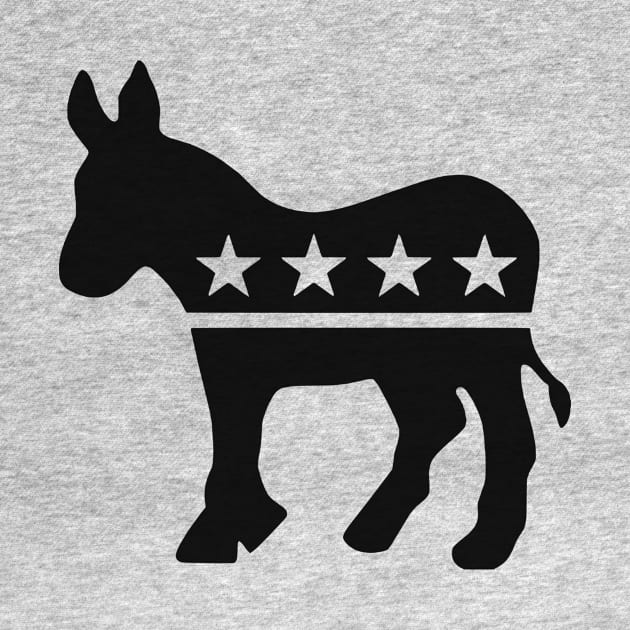 Democrat Donkey Black by mplusshift2